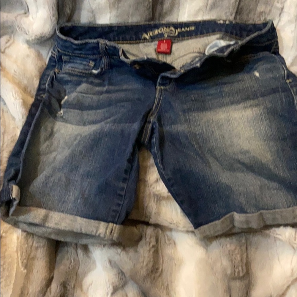 Rugged blue jean shorts